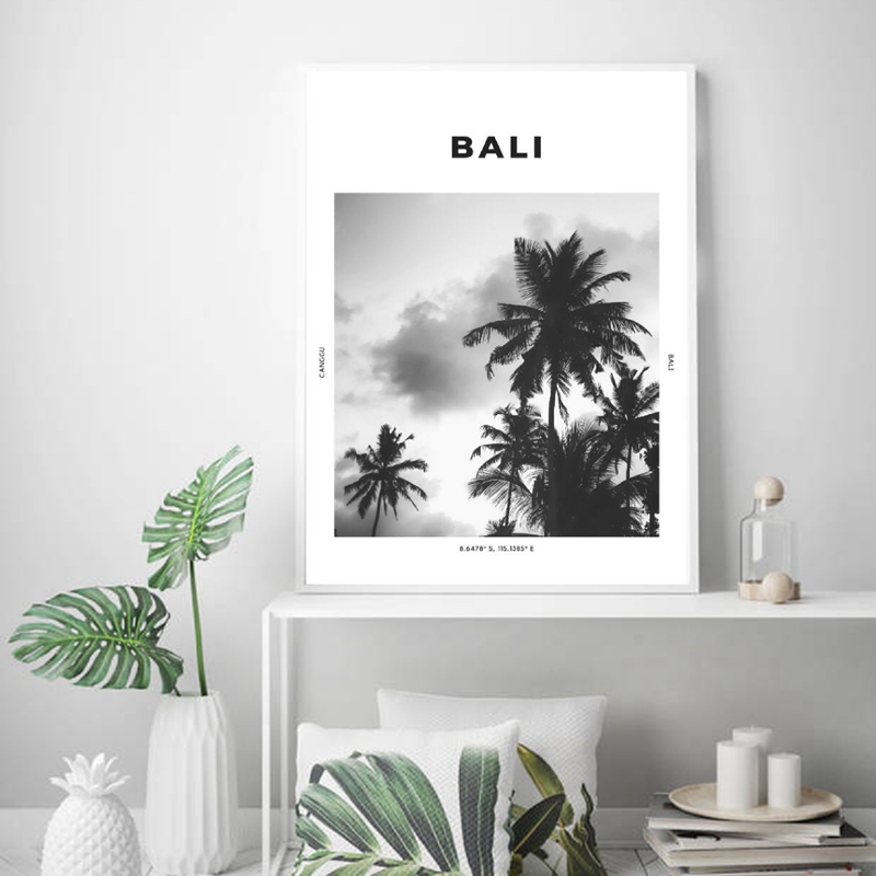 بالي السفر طباعة أسود أبيض الت - مراجعة Photography Bali وسعره