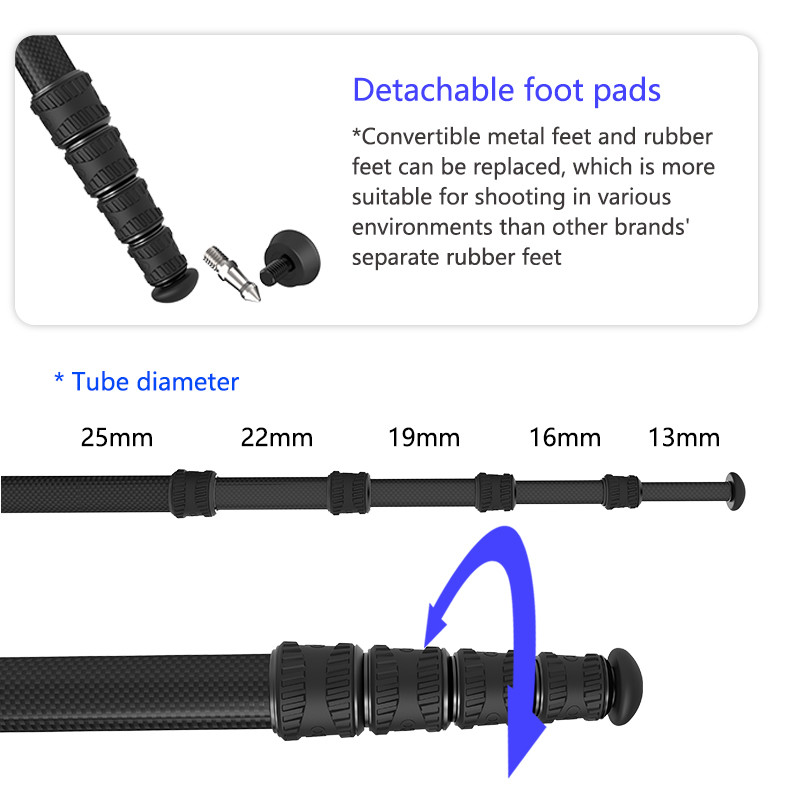 حامل كاميرا احترافي OBO N255D  - مراجعة Camera Tripod Carbon وسعره