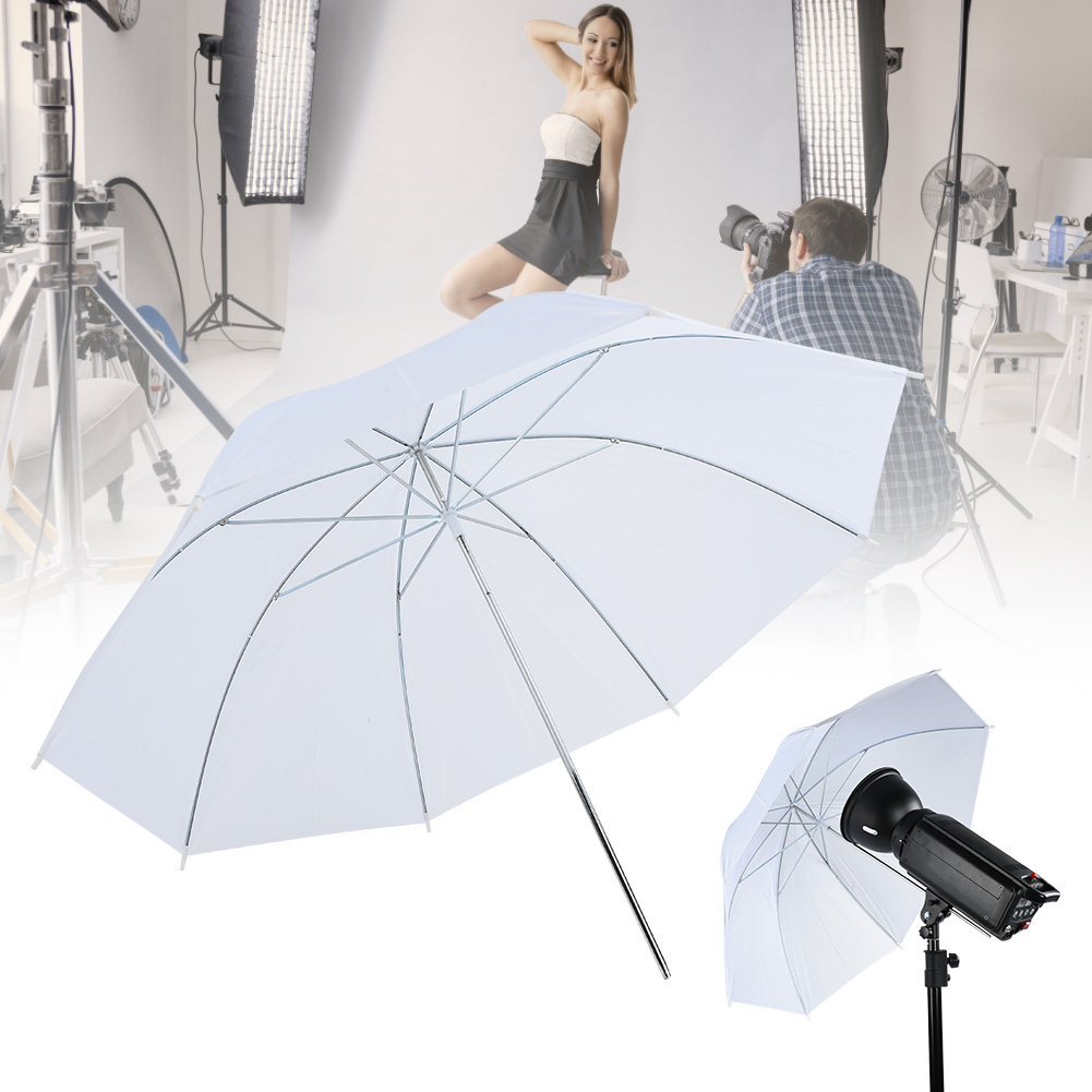 مظلة ناعمة بيضاء شفافة مقاس 33 - مراجعة Photography Umbrella وسعره
