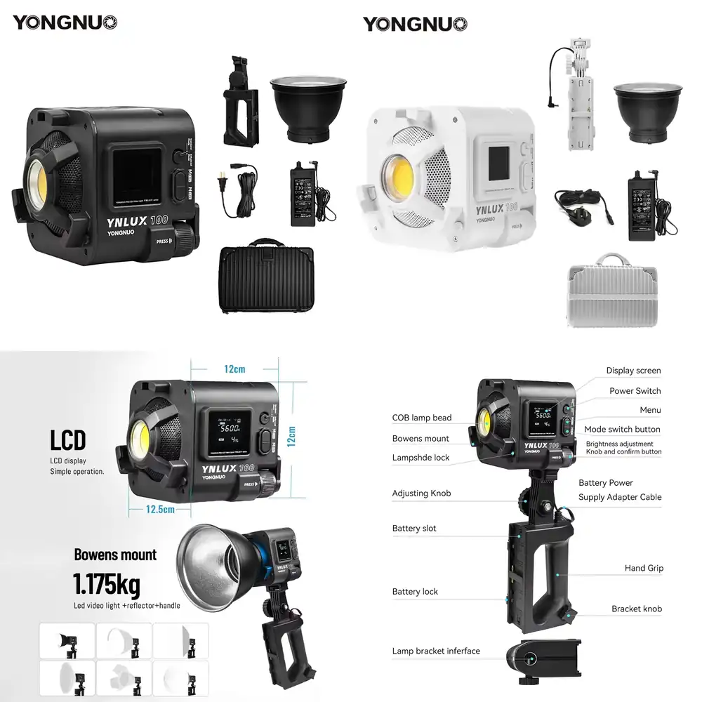 ضوء فيديو LED محمول باليد YONG - مراجعة Photography Videos Free وسعره