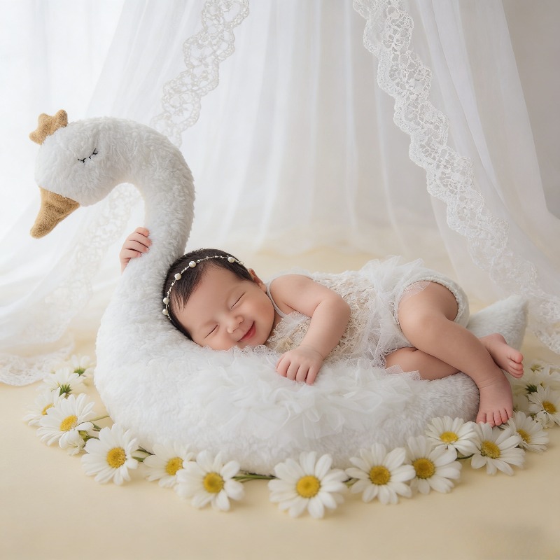 طقم ملابس دانتيل على شكل بجعة  - مراجعة Photography Outfit وسعره
