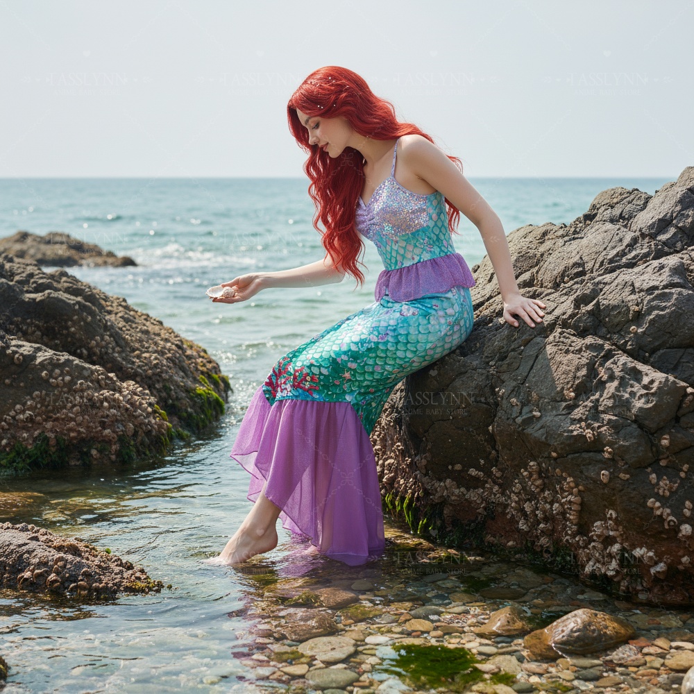 فستان طويل لشخصية حورية البحر  - مراجعة Photography Outfit وسعره