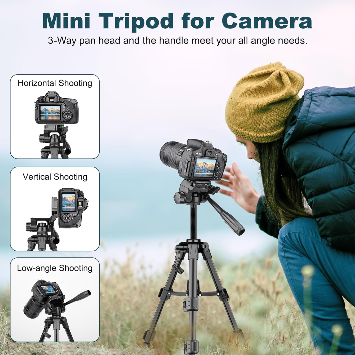 حامل ثلاثي صغير للكاميرا، حامل - مراجعة Camera Tripod Carbon وسعره
