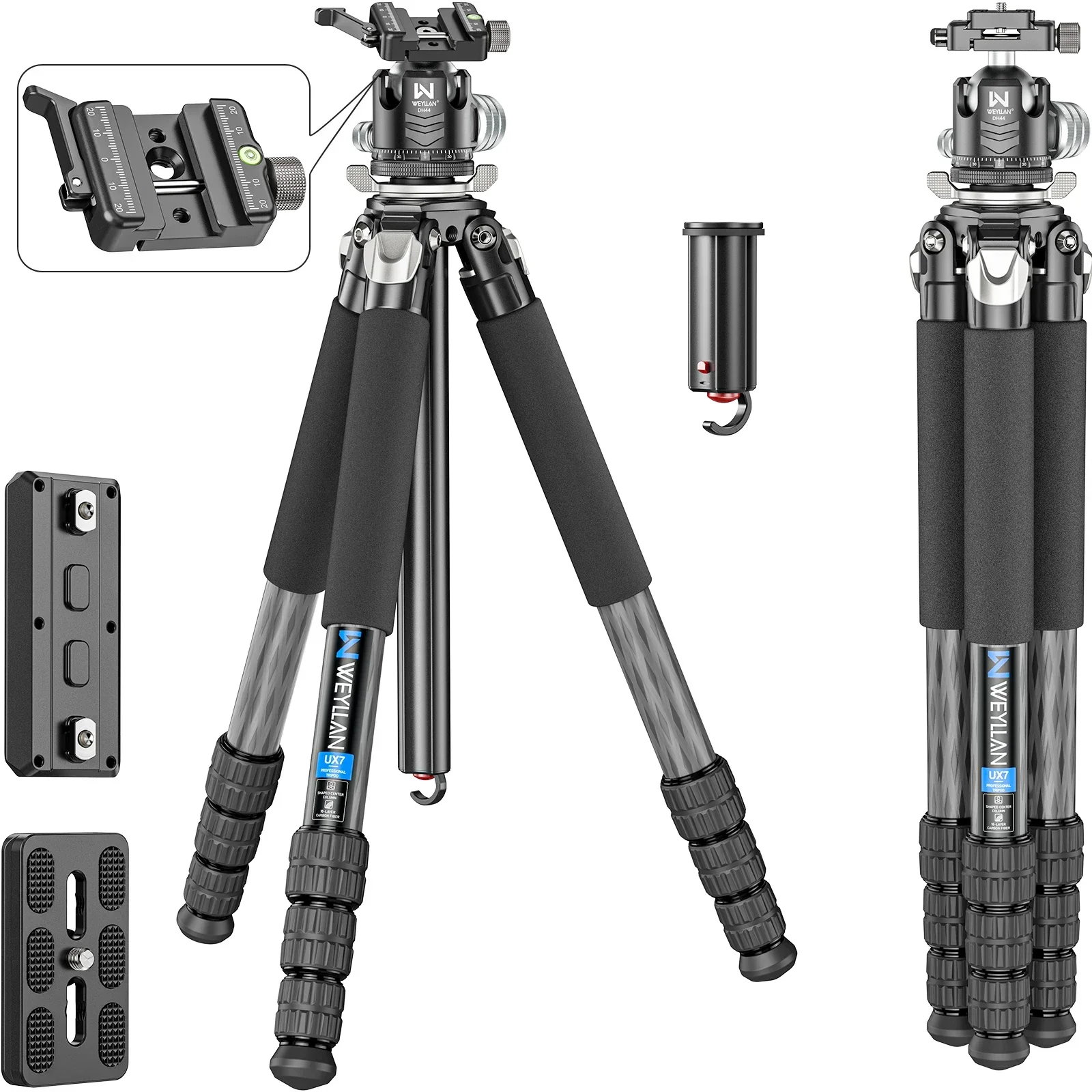 حامل ثلاثي القوائم من ألياف ال - مراجعة Camera Tripod Carbon وسعره