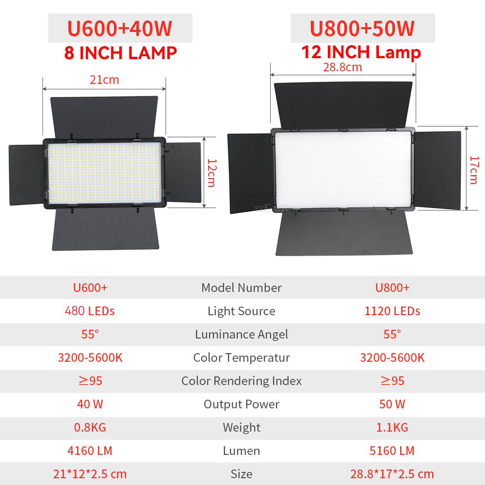 U800 U600 LED صور استوديو الفي - مراجعة Photography Game وسعره